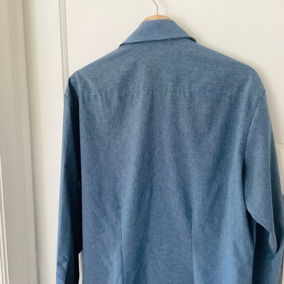 KIRKLAND SIGNATURE MENS Size M 4-WAY STRETCH SPORTSHIRT LONG SLEEVED BUTTON DOWN - Picture 9 of 11